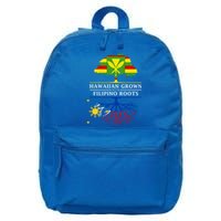 Hawaiian Grown With Filipino Roots Meaningful Gift Philippines Great Gift 16 in Basic Backpack