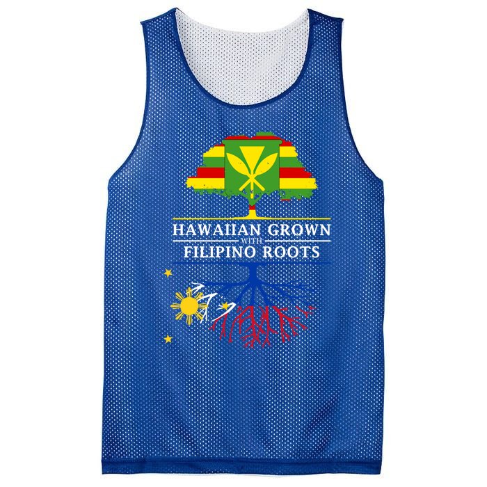 Hawaiian Grown With Filipino Roots Meaningful Gift Philippines Great Gift Mesh Reversible Basketball Jersey Tank