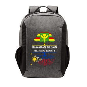 Hawaiian Grown With Filipino Roots Meaningful Gift Philippines Great Gift Vector Backpack