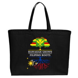 Hawaiian Grown With Filipino Roots Meaningful Gift Philippines Great Gift Cotton Canvas Jumbo Tote