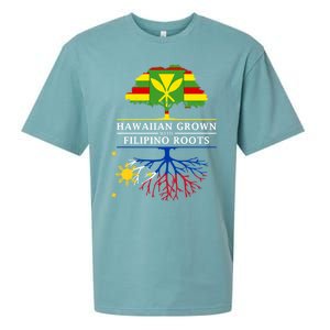 Hawaiian Grown With Filipino Roots Meaningful Gift Philippines Great Gift Sueded Cloud Jersey T-Shirt