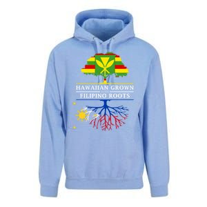 Hawaiian Grown With Filipino Roots Meaningful Gift Philippines Great Gift Unisex Surf Hoodie