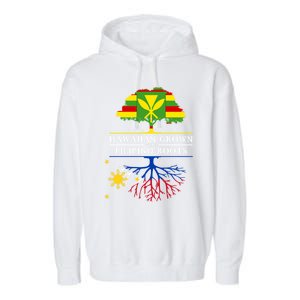 Hawaiian Grown With Filipino Roots Meaningful Gift Philippines Great Gift Garment-Dyed Fleece Hoodie