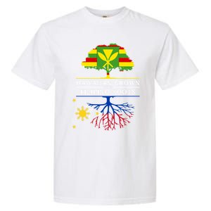 Hawaiian Grown With Filipino Roots Meaningful Gift Philippines Great Gift Garment-Dyed Heavyweight T-Shirt