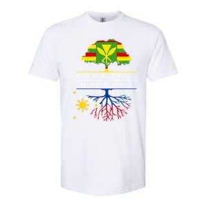 Hawaiian Grown With Filipino Roots Meaningful Gift Philippines Great Gift Softstyle CVC T-Shirt