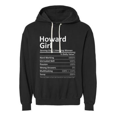 HOWARD GIRL WI WISCONSIN Funny City Home Roots USA Gift Garment-Dyed Fleece Hoodie