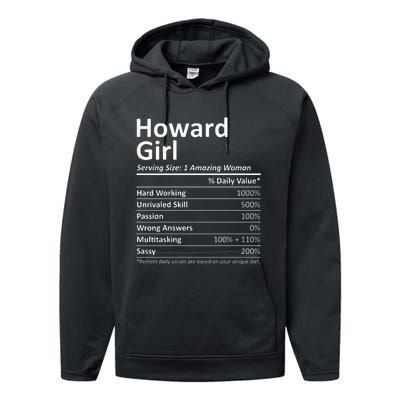 HOWARD GIRL WI WISCONSIN Funny City Home Roots USA Gift Performance Fleece Hoodie