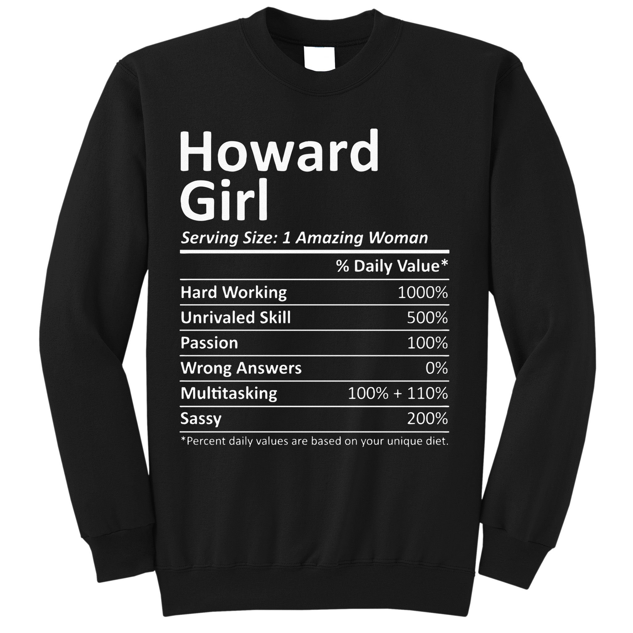 HOWARD GIRL WI WISCONSIN Funny City Home Roots USA Gift Sweatshirt