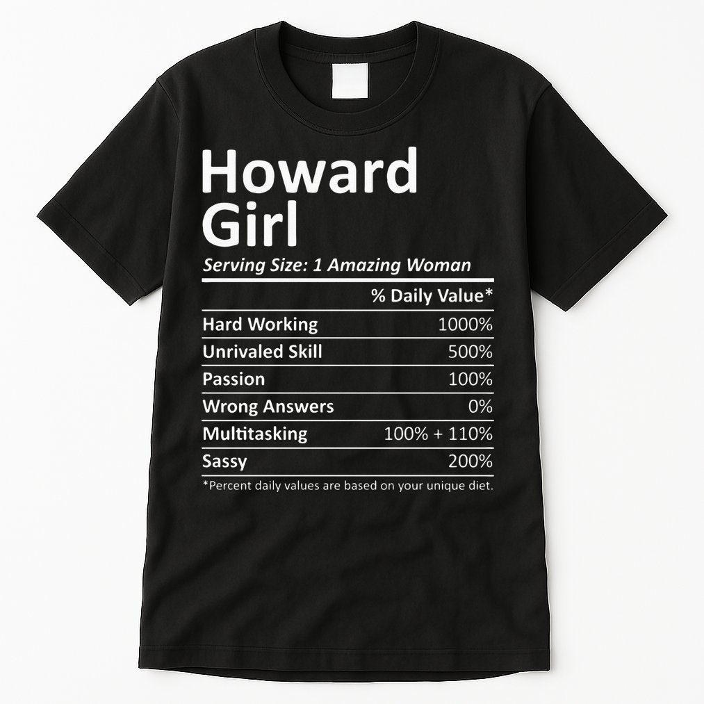 HOWARD GIRL WI WISCONSIN Funny City Home Roots USA Gift Tall T-Shirt