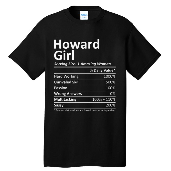 HOWARD GIRL WI WISCONSIN Funny City Home Roots USA Gift Tall T-Shirt