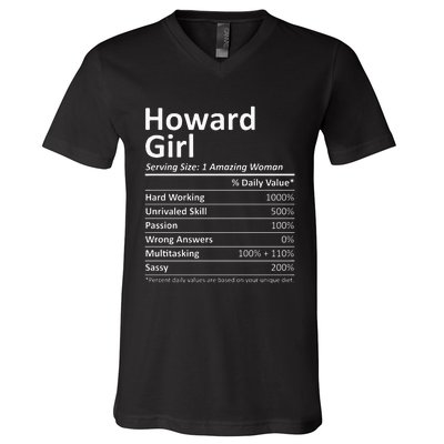 HOWARD GIRL WI WISCONSIN Funny City Home Roots USA Gift V-Neck T-Shirt