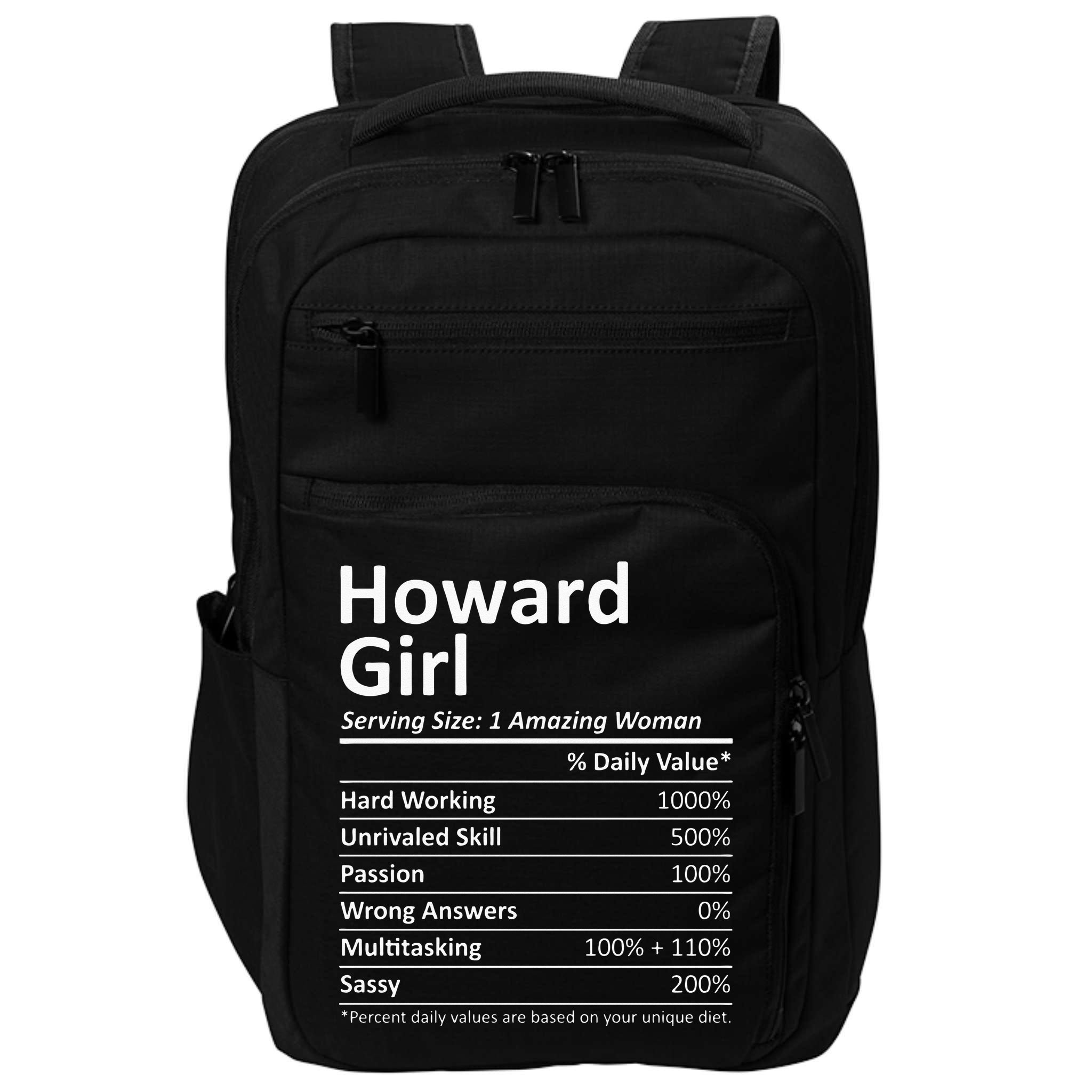 HOWARD GIRL WI WISCONSIN Funny City Home Roots USA Gift Impact Tech Backpack