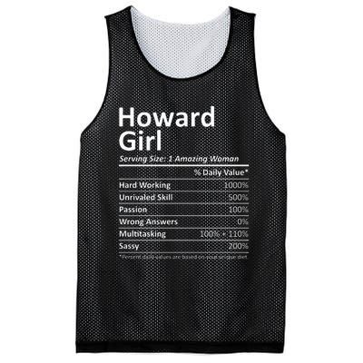 HOWARD GIRL WI WISCONSIN Funny City Home Roots USA Gift Mesh Reversible Basketball Jersey Tank