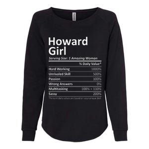 HOWARD GIRL WI WISCONSIN Funny City Home Roots USA Gift Womens California Wash Sweatshirt