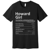 HOWARD GIRL WI WISCONSIN Funny City Home Roots USA Gift Premium T-Shirt