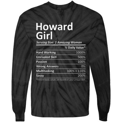 HOWARD GIRL WI WISCONSIN Funny City Home Roots USA Gift Tie-Dye Long Sleeve Shirt