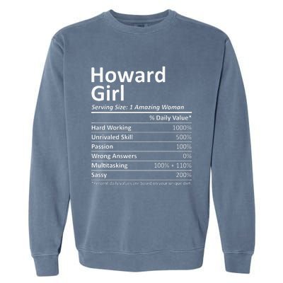 HOWARD GIRL WI WISCONSIN Funny City Home Roots USA Gift Garment-Dyed Sweatshirt