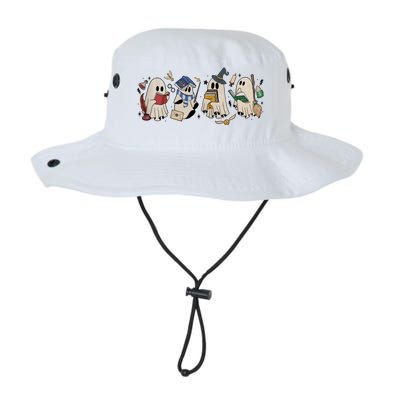 Halloween Ghost Witch Book Ghoul Ghost Bookworm Book Lover Legacy Cool Fit Booney Bucket Hat