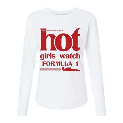 Hot Girl Watch Formula Racing Fast Cars Racetrack Fan Womens Cotton Relaxed Long Sleeve T-Shirt