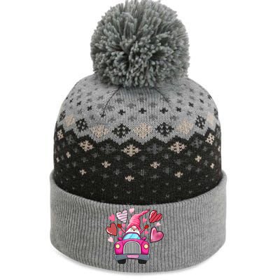 Heart Gnome Xoxo Valentines Day Cute The Baniff Cuffed Pom Beanie