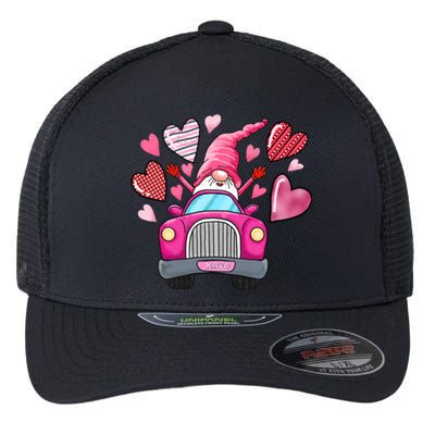 Heart Gnome Xoxo Valentines Day Cute Flexfit Unipanel Trucker Cap