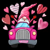 Heart Gnome Xoxo Valentines Day Cute City Backpack