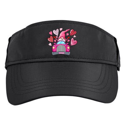 Heart Gnome Xoxo Valentines Day Cute Adult Drive Performance Visor