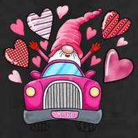 Heart Gnome Xoxo Valentines Day Cute Adult Drive Performance Visor