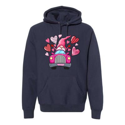 Heart Gnome Xoxo Valentines Day Cute Premium Hoodie