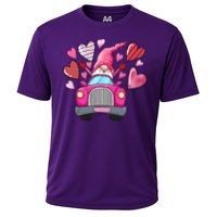 Heart Gnome Xoxo Valentines Day Cute Cooling Performance Crew T-Shirt