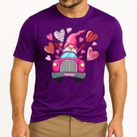 Heart Gnome Xoxo Valentines Day Cute Cooling Performance Crew T-Shirt