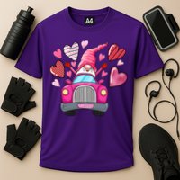 Heart Gnome Xoxo Valentines Day Cute Cooling Performance Crew T-Shirt