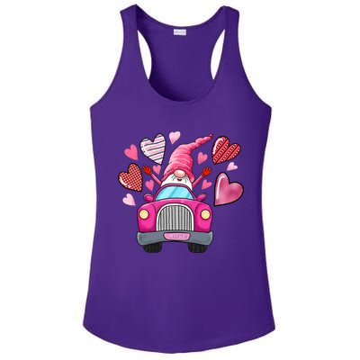 Heart Gnome Xoxo Valentines Day Cute Ladies PosiCharge Competitor Racerback Tank