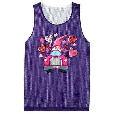 Heart Gnome Xoxo Valentines Day Cute Mesh Reversible Basketball Jersey Tank