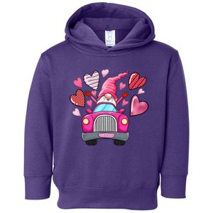 Heart Gnome Xoxo Valentines Day Cute Toddler Hoodie