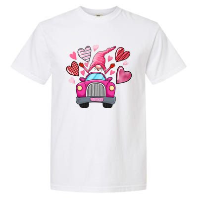 Heart Gnome Xoxo Valentines Day Cute Garment-Dyed Heavyweight T-Shirt