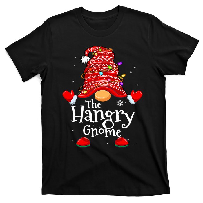 Hangry Gnome Xmas Family Matching Funny Christmas Gnomes T-Shirt