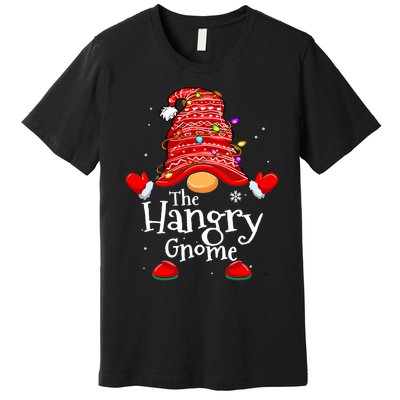 Hangry Gnome Xmas Family Matching Funny Christmas Gnomes Premium T-Shirt