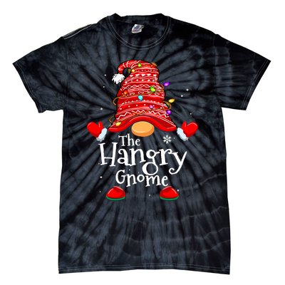 Hangry Gnome Xmas Family Matching Funny Christmas Gnomes Tie-Dye T-Shirt