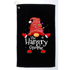 Hangry Gnome Xmas Family Matching Funny Christmas Gnomes Platinum Collection Golf Towel