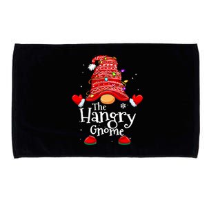 Hangry Gnome Xmas Family Matching Funny Christmas Gnomes Microfiber Hand Towel