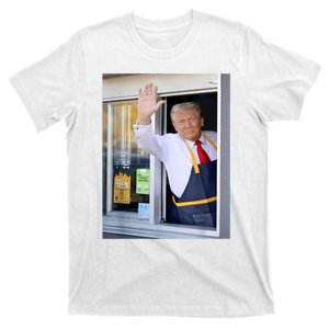 Hi Get Your Burger Donald Trump Cooks Fries Worker T-Shirt