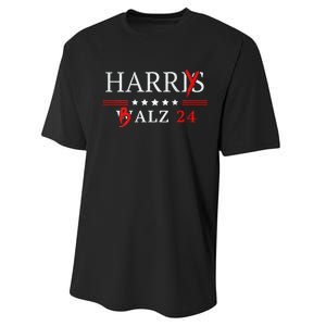 Harrybalz Harriswalz 2024 Election Patriotic Democrats Back Performance Sprint T-Shirt