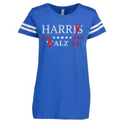 Harrybalz Harriswalz 2024 Election Patriotic Democrats Back Enza Ladies Jersey Football T-Shirt