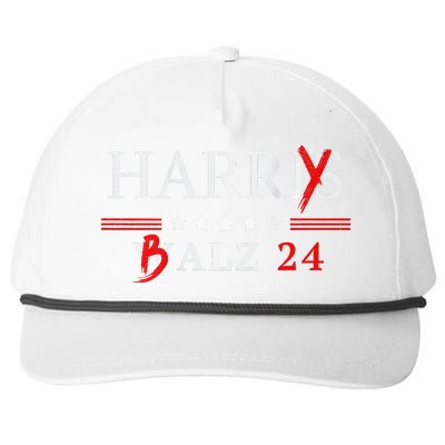 Harrybalz Harriswalz 2024 Election Patriotic Democrats Back Snapback Five-Panel Rope Hat