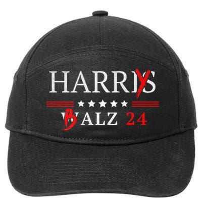 Harrybalz Harriswalz 2024 Election Patriotic Democrats Back 7-Panel Snapback Hat