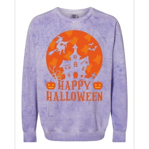 Happy Halloween 2024 Halloween Coming Tis Season Spooky Colorblast Crewneck Sweatshirt