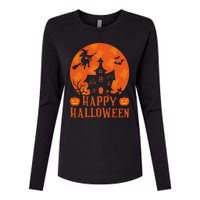 Happy Halloween 2024 Halloween Coming Tis Season Spooky Womens Cotton Relaxed Long Sleeve T-Shirt