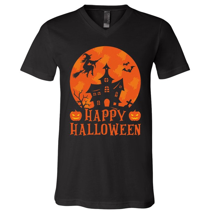 Happy Halloween 2024 Halloween Coming Tis Season Spooky V-Neck T-Shirt