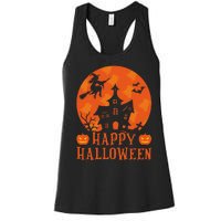 Happy Halloween 2024 Halloween Coming Tis Season Spooky Women's Racerback Tank